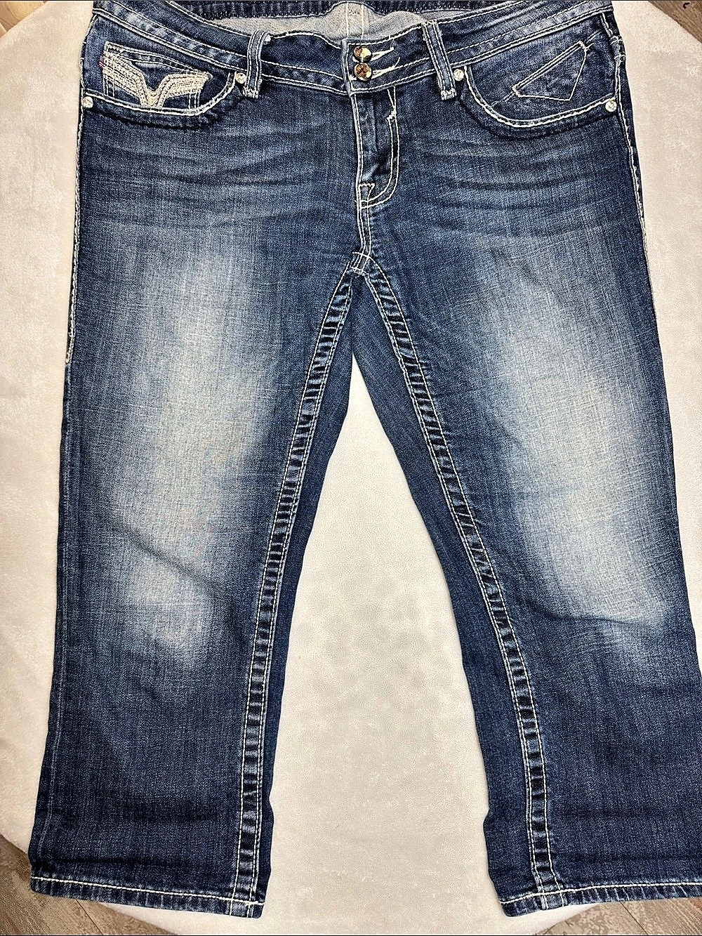 Vigoss The New York Capri Jeans Waist 31 Blue